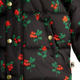 ◆키즈◆키즈 링곤베리 패턴 후드 푸퍼 자켓 블랙 25710112 99