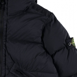 ◆키즈◆키즈 와펜 패치 사선포켓 후드 패딩 자켓 블랙 K2S16 4100017 S0028 V0029