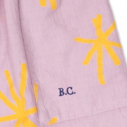 ◆키즈◆23FW 키즈 로고 자수 스파클 스커트 퍼플 223AC092 530