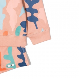 ◆키즈◆22SS 여성 씨위드 패턴 상하의 세트 코랄 8Q3AG0 Z0169 502MC