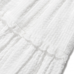 ◆키즈◆23SS 키즈 로브 맥시 원피스 화이트 S03GDRW00110 002