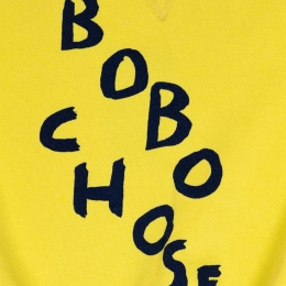 ◆키즈◆25SS 키즈 로고 스트라이프 맨투맨 옐로우 B125AC039 741