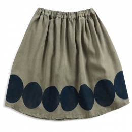 ◆키즈◆21FW 키즈 오벌 미니 스커트 카키 221AC111 360