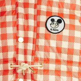 ◆키즈◆키즈 리츠라츠 패치 깅엄 체크 푸퍼 자켓 레드 25710110 42