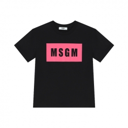 ◆키즈◆키즈 베이직 박스 로고 티셔츠 블랙 S4MSJUTH010 110