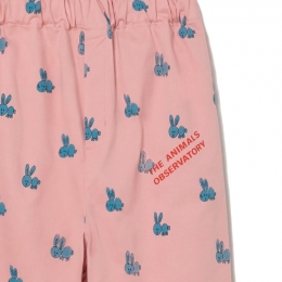 ◆키즈◆22FW 키즈 로고 레빗 트랜팬츠 핑크 F22055 152DE