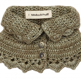 ◆키즈◆24FW 키즈 크로셰 버튼 카라 씰그레이 MP175010 015