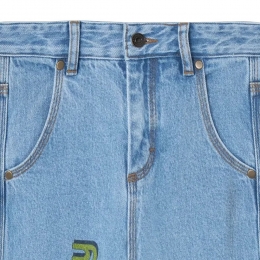 ◆키즈◆25SS 키즈 로고 데님팬츠 블루 S25077 187BY