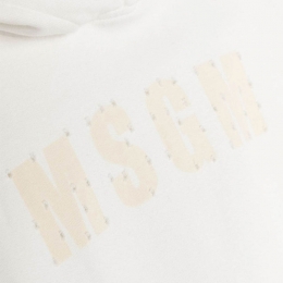 ◆키즈◆23FW 키즈 로고 후드티 화이트 F3MSJUHS177 013