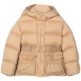 ◆키즈◆22FW 키즈 로고 패치 패딩자켓 베이지 1A000 36 53333 221