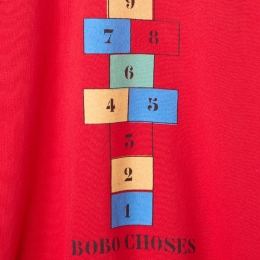 ◆키즈◆25FW 키즈 홉스코치 프린트 스웻셔츠 레드 B225AC036 611