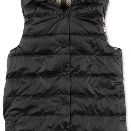 ◆키즈◆23FW 키즈 빈티지 체크 후드 리버서블 패딩 조끼 아카이브베이지 8069443