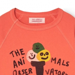 ◆키즈◆25SS 키즈 로고 그래픽 맨투맨 코랄 S25035 320BQ