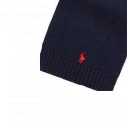 ◆키즈◆23FW 키즈 포니 로고 울 머플러 다크네이비 879737 001