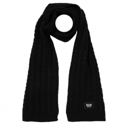 ◆키즈◆23FW 키즈 로고 라벨 울 머플러 블랙 F3MSJUSC056 110