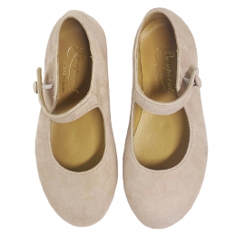 ◆키즈◆25SS 키즈 스웨이드 발레리나 슈즈 핑크 S03GSOL00011 024A