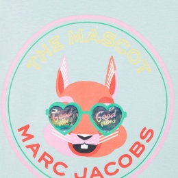 ◆키즈◆22SS 키즈 마스코트 로고 티셔츠 페일블루 W15603 77K