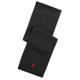 ◆키즈◆23FW 키즈 포니 로고 울 머플러 블랙 879737 002