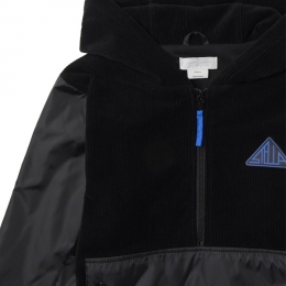 ◆키즈◆21FW 키즈 로고 코듀로이 오버핏 후드티 블랙 603429 SRJF5 1000