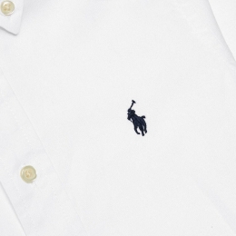 ◆키즈◆23FW 여성 포니 자수 옥스포드 셔츠 화이트 819238 001