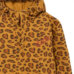 ◆키즈◆22FW 키즈 로고 레오파드 후드티 카멜 F22056 283DF