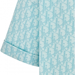 ◆키즈◆24FW 여성 오블리크 코튼 티셔츠 블루 4WBM23TEEG 575