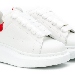 ◆키즈◆21SS 키즈 오버솔 스니커즈 화이트/레드 587691 WHX12 9676