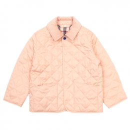 ◆키즈◆24FW 키즈 퀄팅 버튼 자켓 아프리콧핑크 8094935