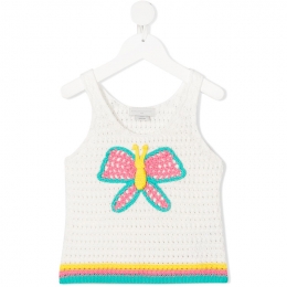 ◆키즈◆21SS 여성 버터플라이 민소매 니트 화이트 602658 SQM09 9100