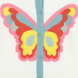 ◆키즈◆21SS 여성 버터플라이 인타르시아 가디건 화이트 602660 SQM08 9100