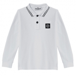 ◆키즈◆24FW 여성 로고 패치 폴로 티셔츠 화이트 811620748 V1001