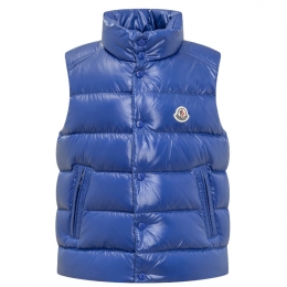 ◆키즈◆24FW 키즈 TIB 로고 패치 패딩 조끼 블루 1A126 20 68950 749