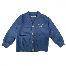 ◆키즈◆24FW 키즈 로고 가디건 블루스틸 SATURNO CARDIGAN BLUE STEEL