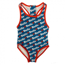 ◆키즈◆25SS 키즈 로고 프린팅 스윔슈트 네이비 TWCB49 Z2536 60HMC