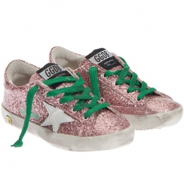 ◆키즈◆키즈 슈퍼스타 로우탑 핑크코팅글리터 G30KS301 A14