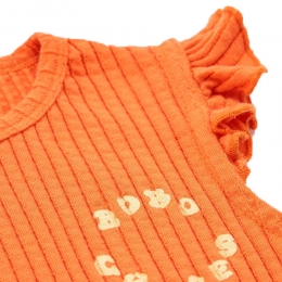 ◆키즈◆24SS 키즈 로고 프린팅 리브탑 오렌지 124AC027 800