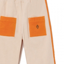 ◆키즈◆22FW 키즈 투톤 시그니처 로고 포켓 팬츠 오렌지 F22053 155CE