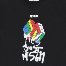 ◆키즈◆25FW 여성 큐브 로고 티셔츠 블랙 F5MSJBTH302 110