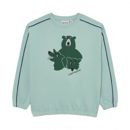 ◆키즈◆25FW 키즈 캠프로디니 애니멀 프린팅 스웻셔츠 블루그린 25620101 60
