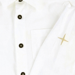 ◆키즈◆키즈 로고 자수 셔츠 화이트 701610101 V0001