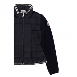 ◆키즈◆24SS 여성 로고 패치 믹스 니트 패딩자켓 네이비 9B000 06 M1241 750