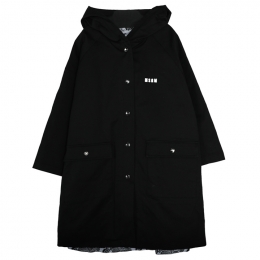 ◆키즈◆24SS 여성 로고 자수 후드 야상 자켓 블랙 S4MSJGJK085 110