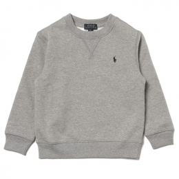 ◆키즈◆23SS 키즈 포니 로고 자수 기모 맨투맨 그레이 772102 003