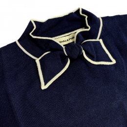 ◆키즈◆키즈 엘사 반팔 니트 네이비 MP141027 421