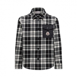 ◆키즈◆키즈 로고 패치 셔츠 자켓 블랙 2F000 04 598ZH F90