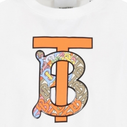 ◆키즈◆23SS 여성 TB 로고 티셔츠 화이트 8061416