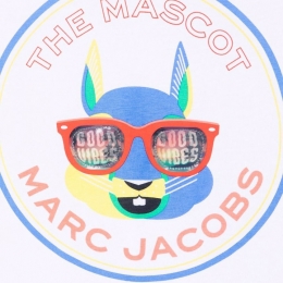 ◆키즈◆22SS 키즈 마스코트 로고 티셔츠 화이트 W25533 10B