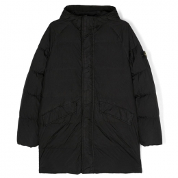 ◆키즈◆23FW 키즈 와펜 포켓 후드 패딩 자켓 블랙 791640123 V0029