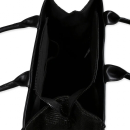 ◆키즈◆25SS 키즈 로고 자수 토트백 블랙 S5MSJGBA188 110