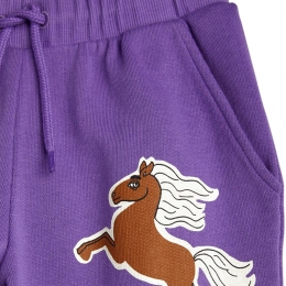 ◆키즈◆22FW 키즈 홀스 프린팅 트레이닝 팬츠 퍼플 22730134 45